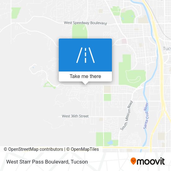 West Starr Pass Boulevard map