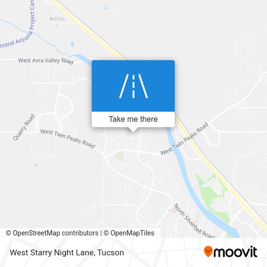 West Starry Night Lane map
