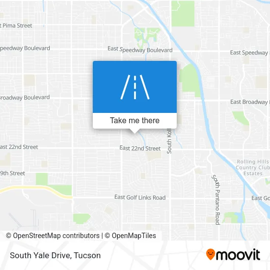 Mapa de South Yale Drive