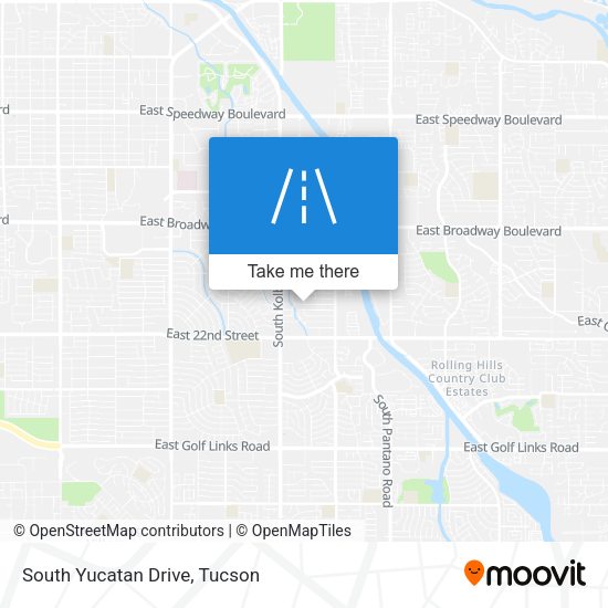 South Yucatan Drive map