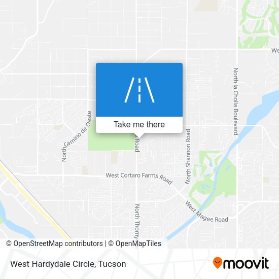 West Hardydale Circle map