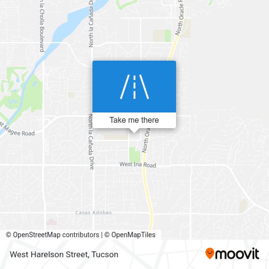 West Harelson Street map