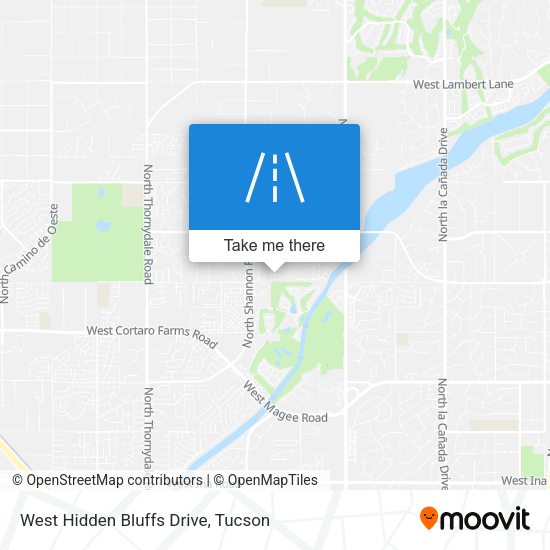 West Hidden Bluffs Drive map