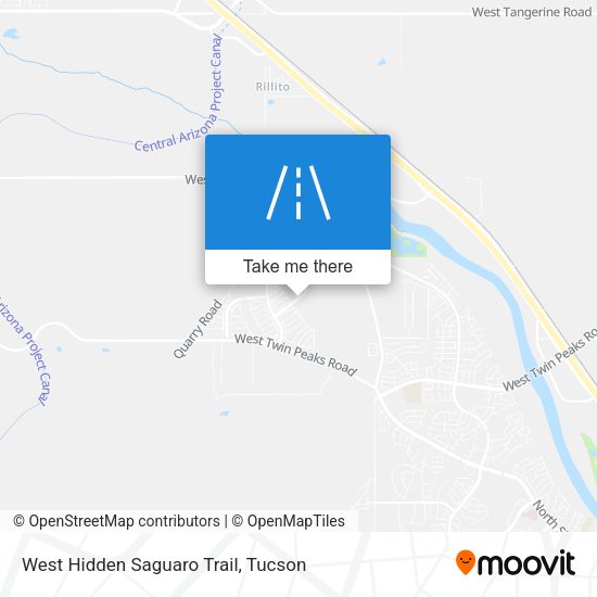 West Hidden Saguaro Trail map