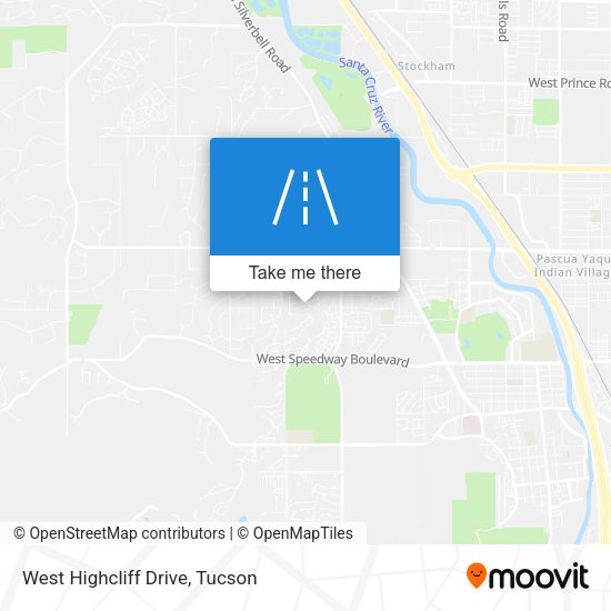 West Highcliff Drive map