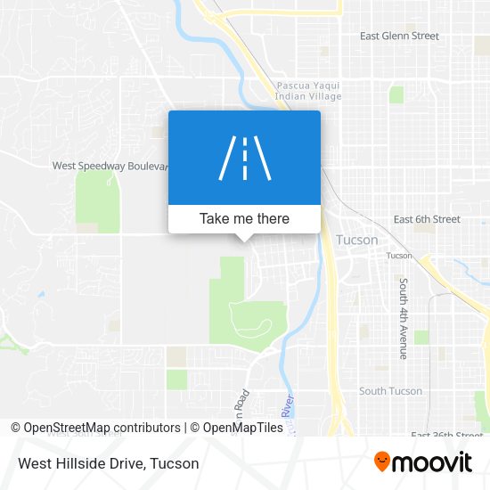 Mapa de West Hillside Drive