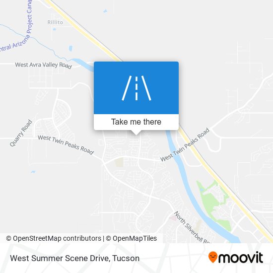 West Summer Scene Drive map