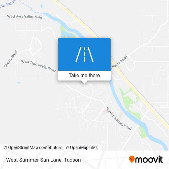West Summer Sun Lane map