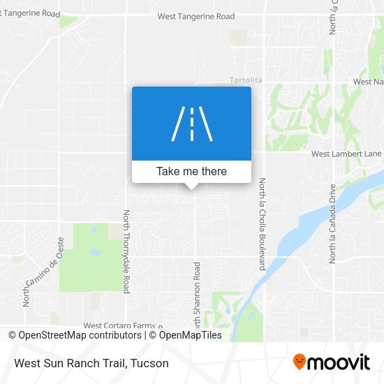 Mapa de West Sun Ranch Trail