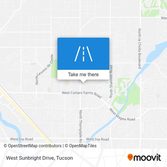 West Sunbright Drive map