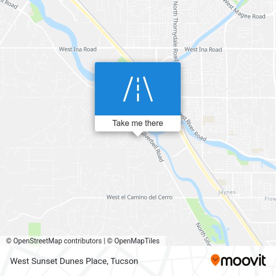 West Sunset Dunes Place map