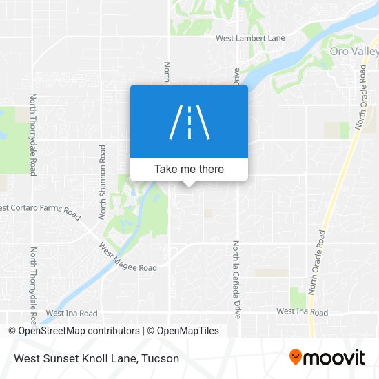West Sunset Knoll Lane map