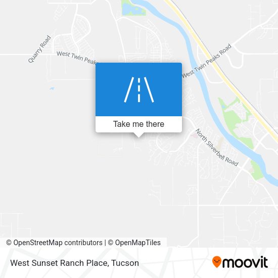 West Sunset Ranch Place map