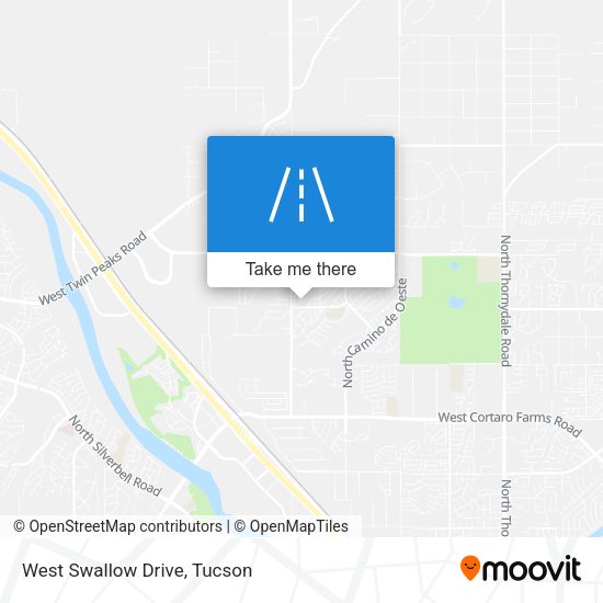 West Swallow Drive map