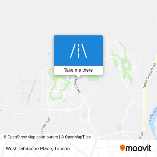 West Tabascoe Place map