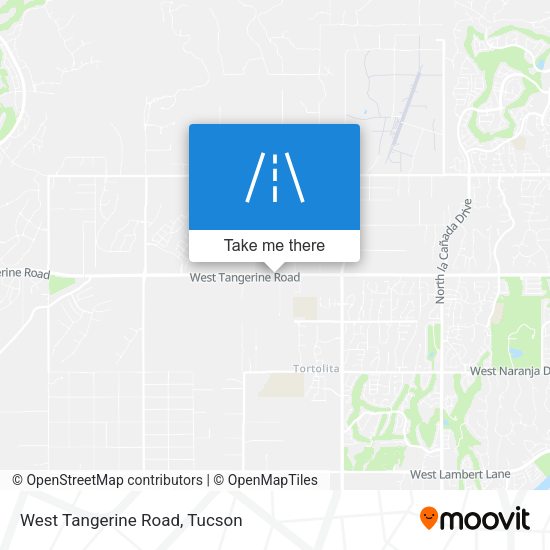 West Tangerine Road map