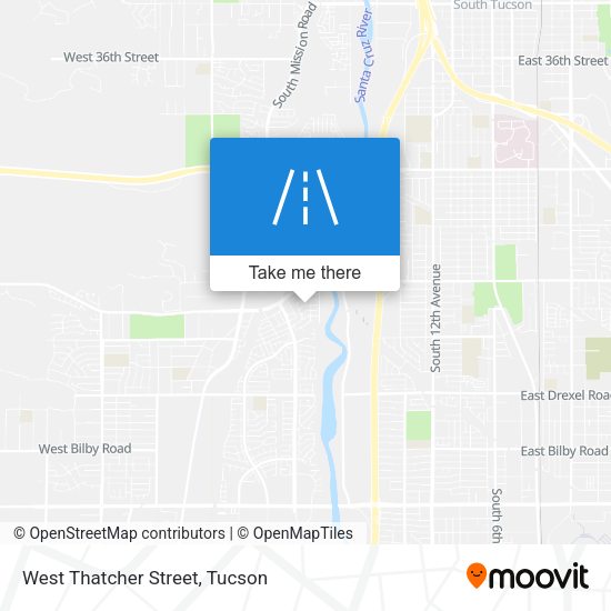 West Thatcher Street map