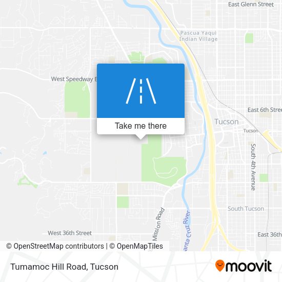 Mapa de Tumamoc Hill Road