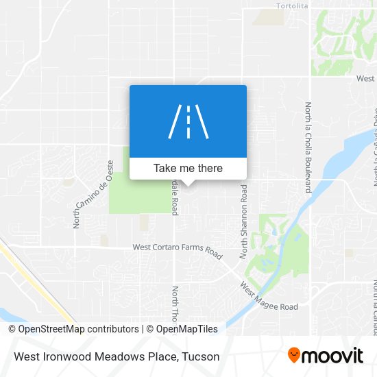 West Ironwood Meadows Place map