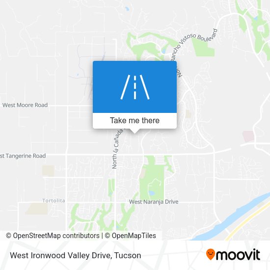 Mapa de West Ironwood Valley Drive