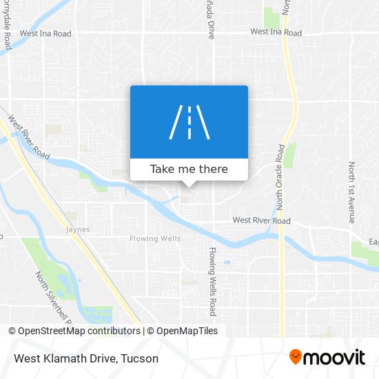 West Klamath Drive map