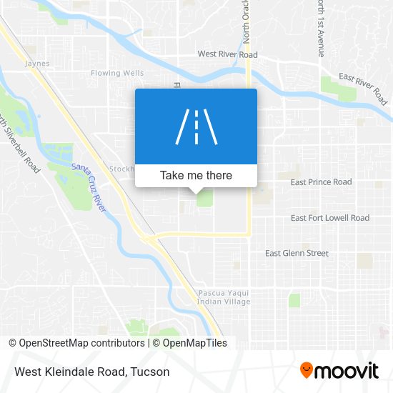 West Kleindale Road map