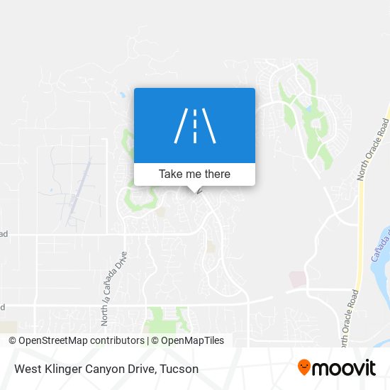 Mapa de West Klinger Canyon Drive