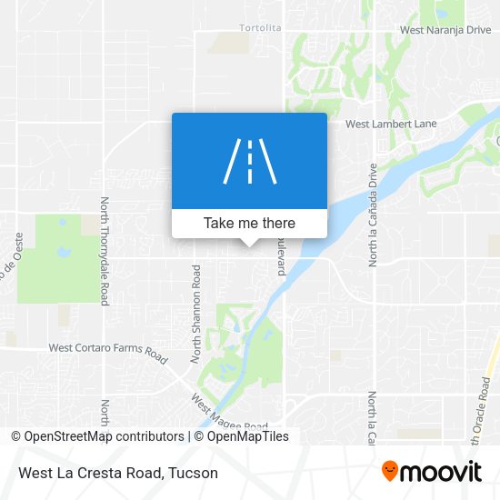 West La Cresta Road map