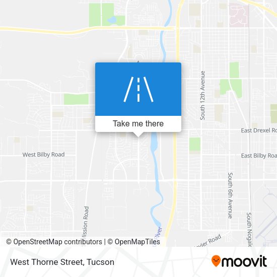 West Thorne Street map