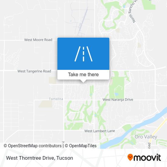 West Thorntree Drive map