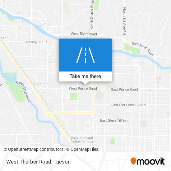 West Thurber Road map