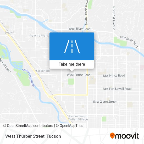 West Thurber Street map