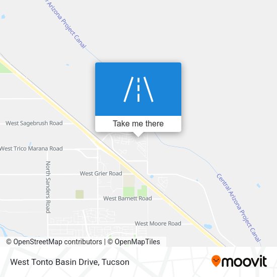 West Tonto Basin Drive map