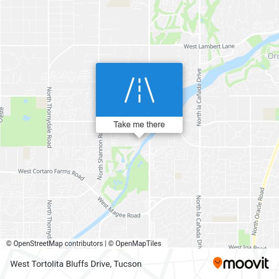 West Tortolita Bluffs Drive map