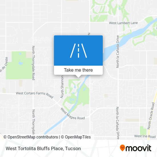 Mapa de West Tortolita Bluffs Place