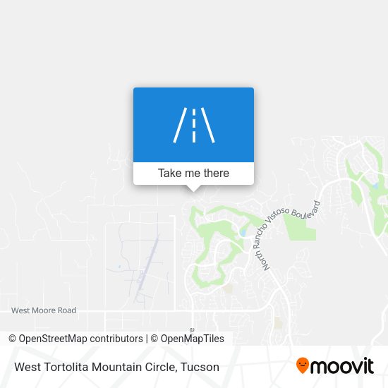 West Tortolita Mountain Circle map