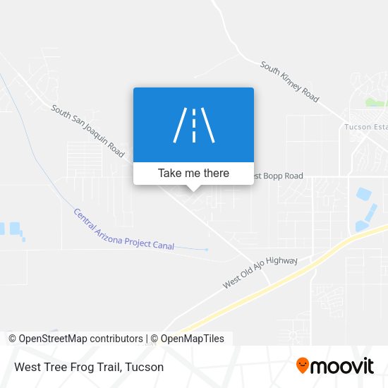 West Tree Frog Trail map