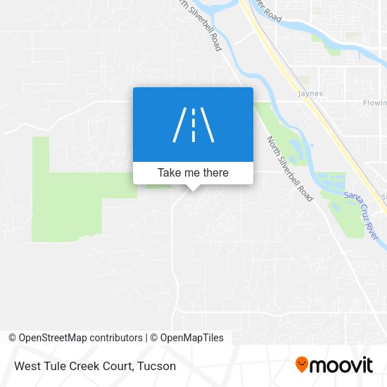West Tule Creek Court map