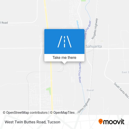 West Twin Buttes Road map