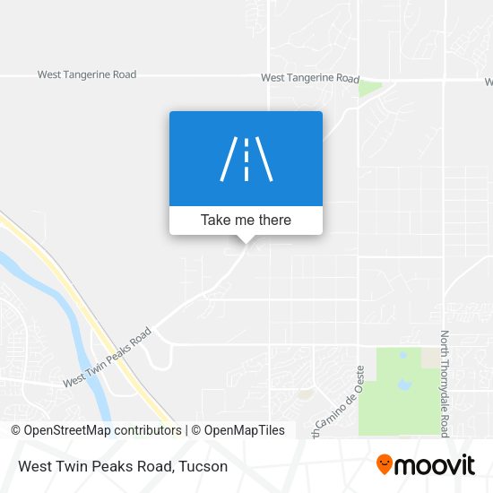 West Twin Peaks Road map