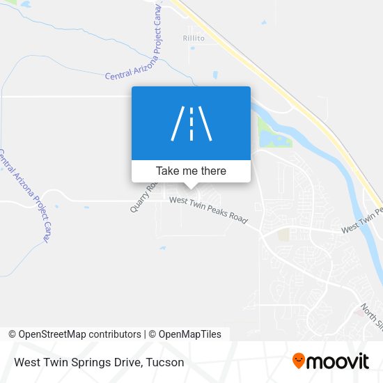 West Twin Springs Drive map