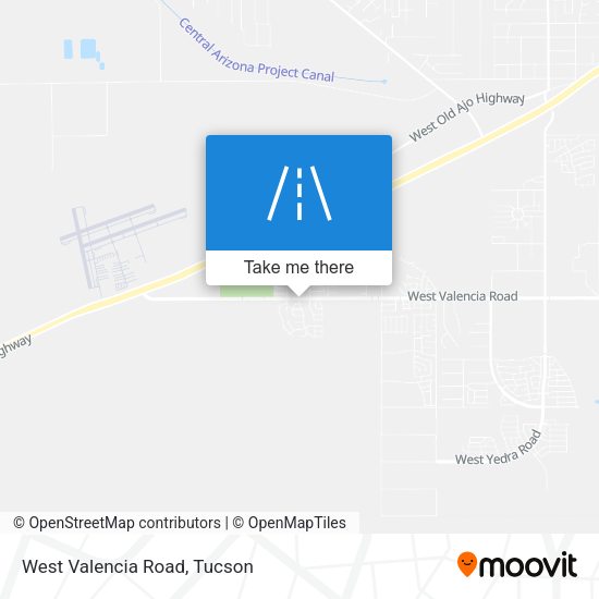 West Valencia Road map