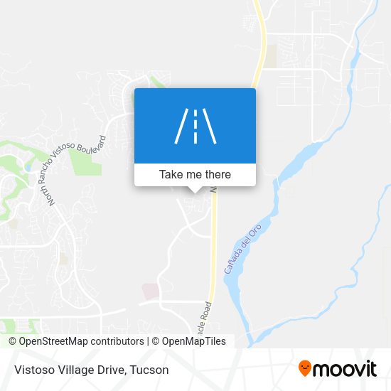 Vistoso Village Drive map