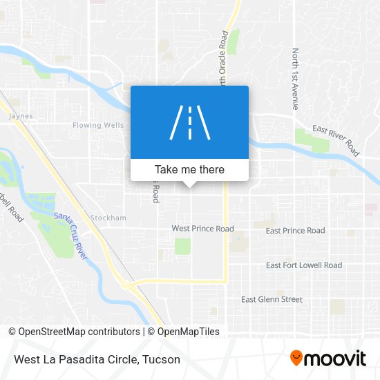 West La Pasadita Circle map
