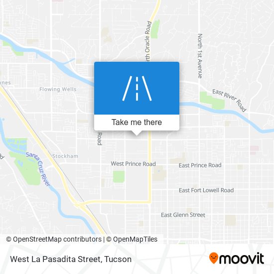 West La Pasadita Street map