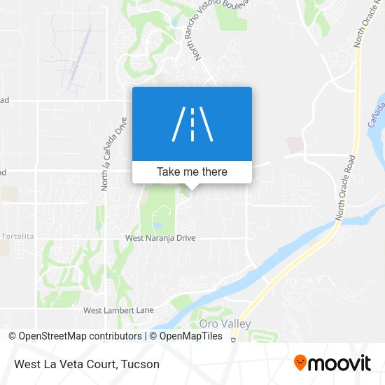 West La Veta Court map