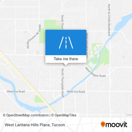West Lantana Hills Place map