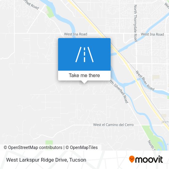 Mapa de West Larkspur Ridge Drive