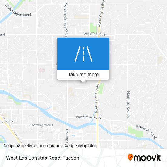 West Las Lomitas Road map
