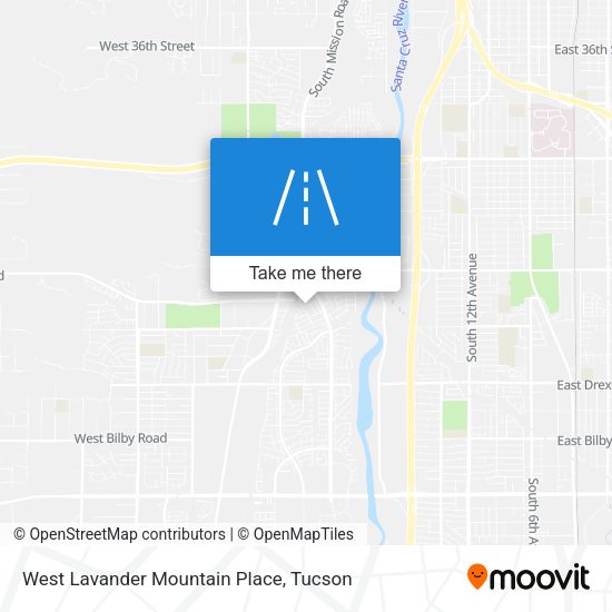 Mapa de West Lavander Mountain Place